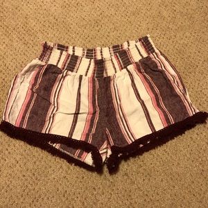 No Boundaries Striped Shorts